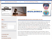 Tablet Screenshot of nycbuildingcodeviolations.com